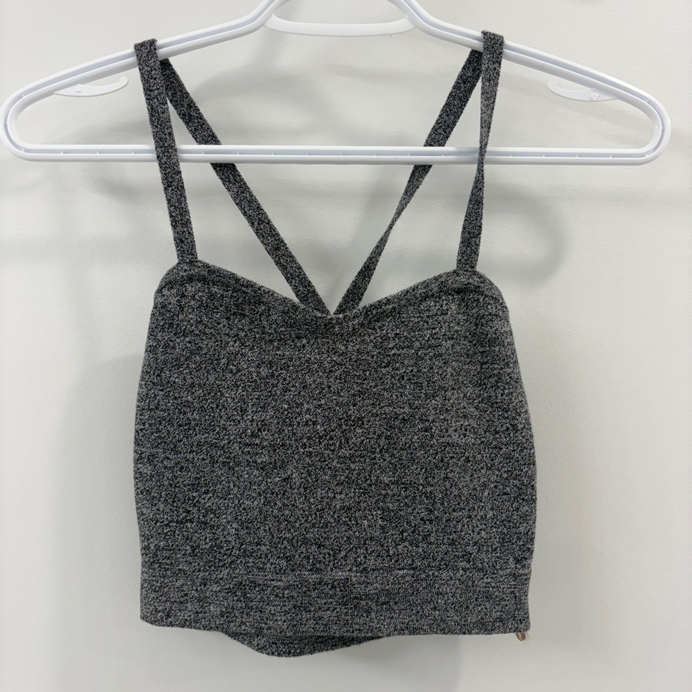 🩶 American Apparel Gray Crop Tank Top - Small